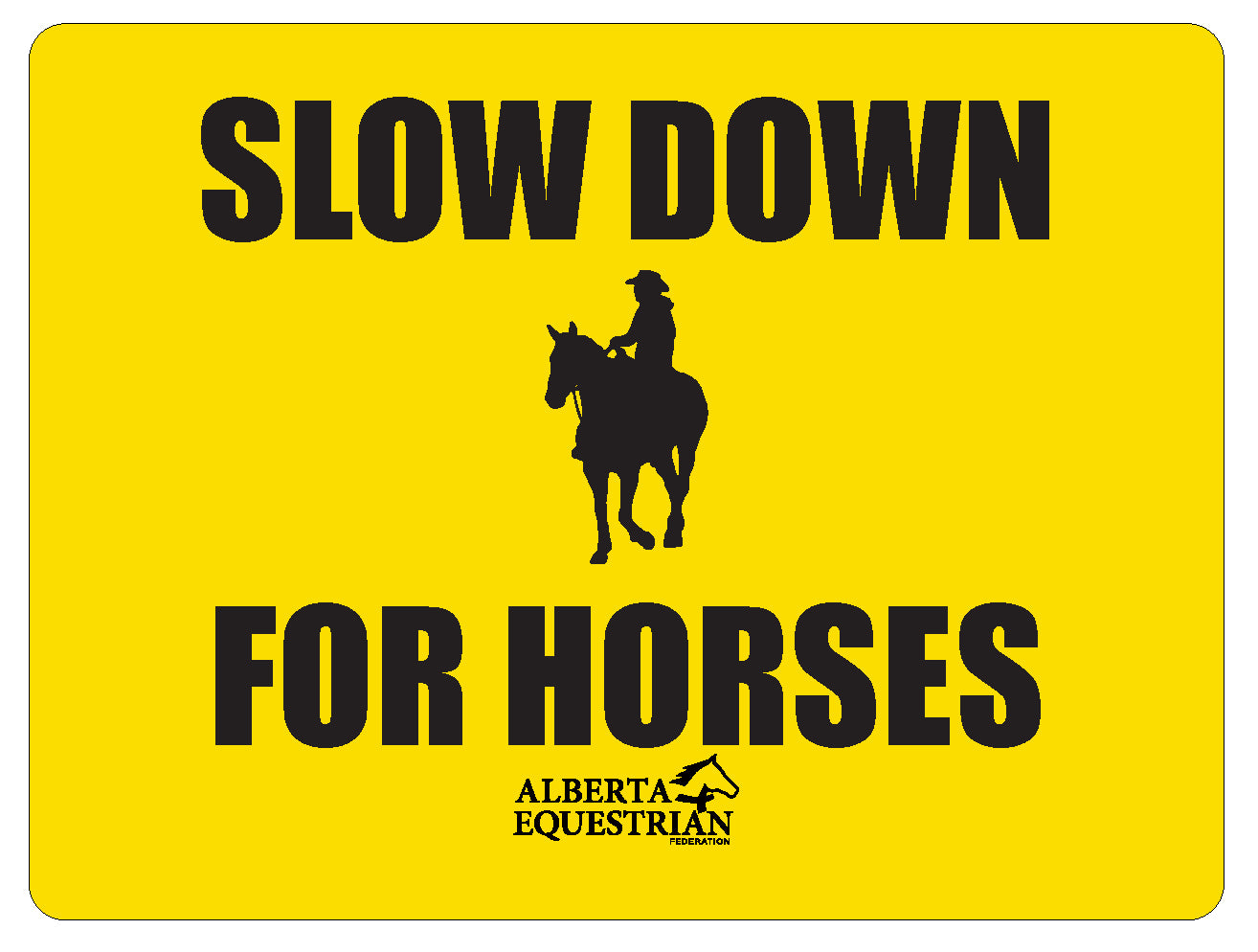 Slow Down For Horses - Western - Image 1